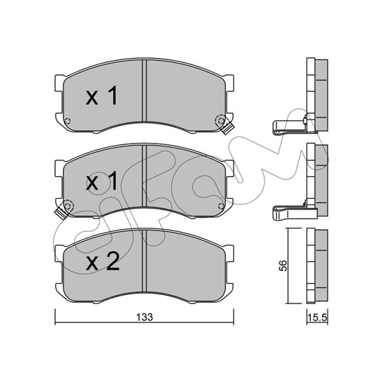 822-394-0 - Brake Pad Set, disc brake 