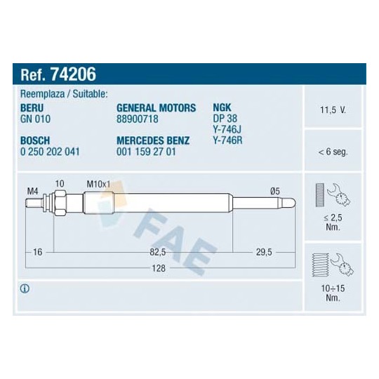 74206 - Glow Plug 