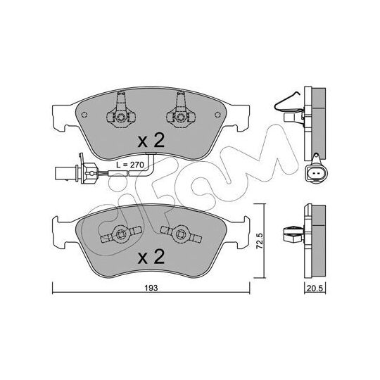 822-662-0 - Brake Pad Set, disc brake 