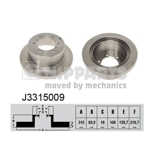 J3315009 - Brake Disc 