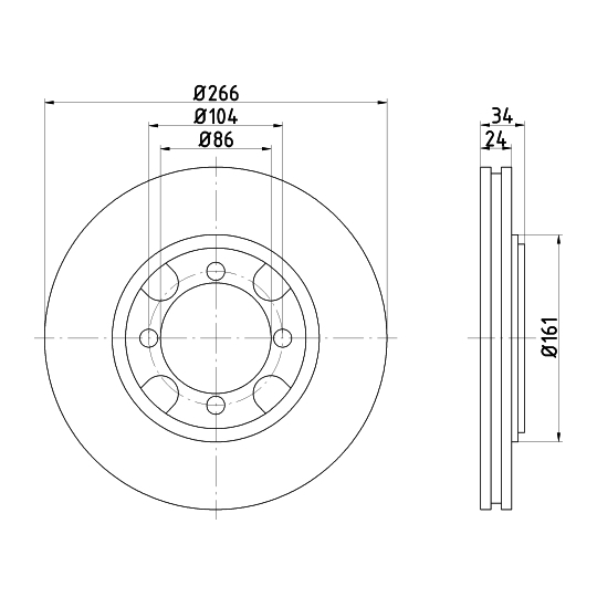 92094800 - Bromsskiva 