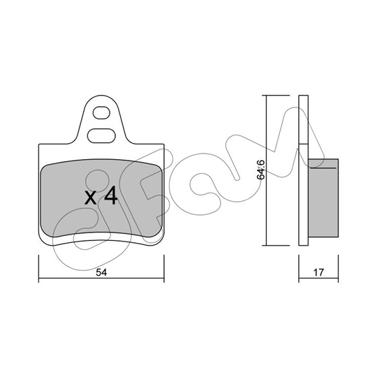 822-284-0 - Brake Pad Set, disc brake 