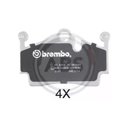37697S - Brake Pad Set, disc brake 