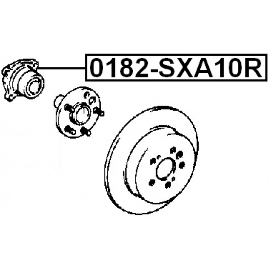 0182-SXA10R - Wheel hub 