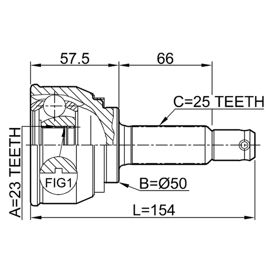 0410-011 - Joint, drive shaft 
