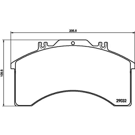 CVP014 - Brake Pad Set, disc brake 