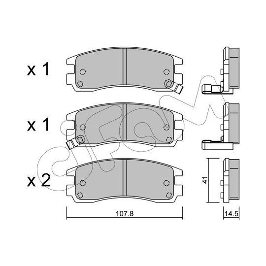 822-697-0 - Brake Pad Set, disc brake 