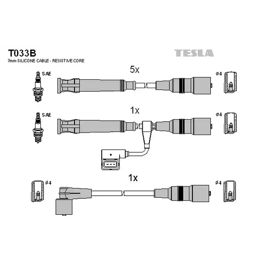 T033B - Ignition Cable Kit 