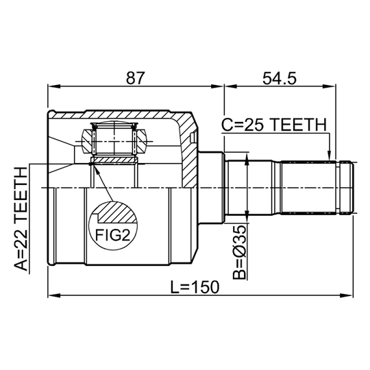 1211-ACCAT - Joint, drive shaft 