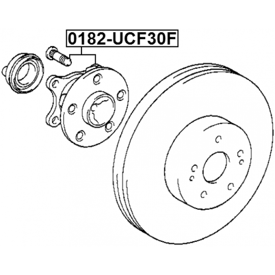 0182-UCF30F - Wheel hub 