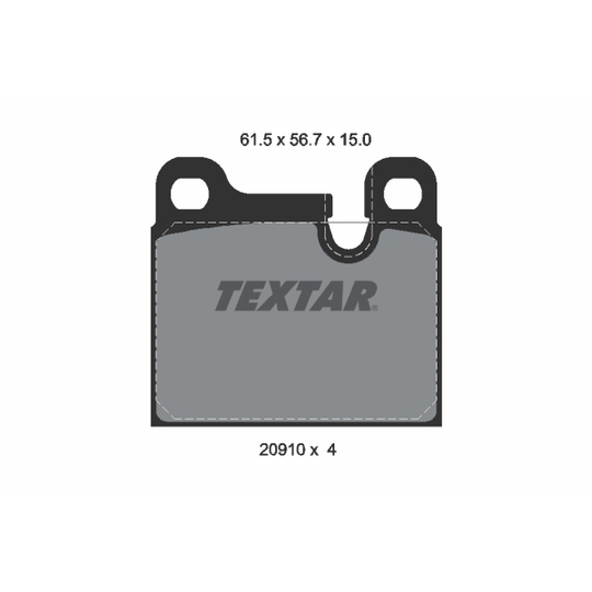 2091001 - Brake Pad Set, disc brake 