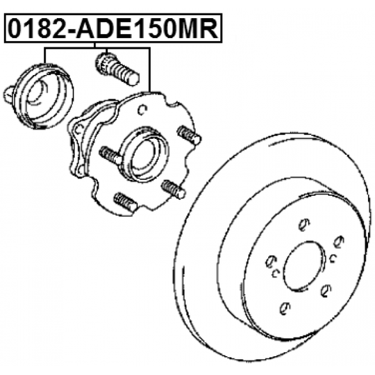 0182-ADE150MR - Wheel hub 