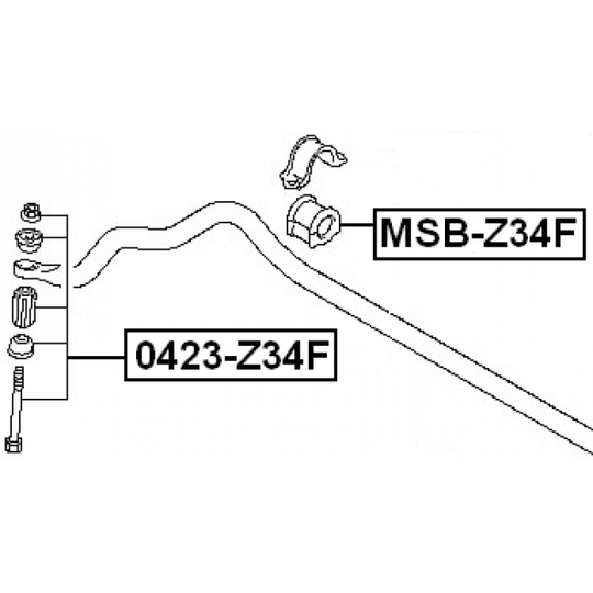 MSB-Z34F - Stabiliser Mounting 