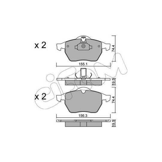 822-118-0 - Brake Pad Set, disc brake 