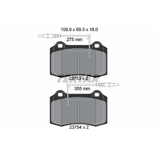 2375301 - Brake Pad Set, disc brake 