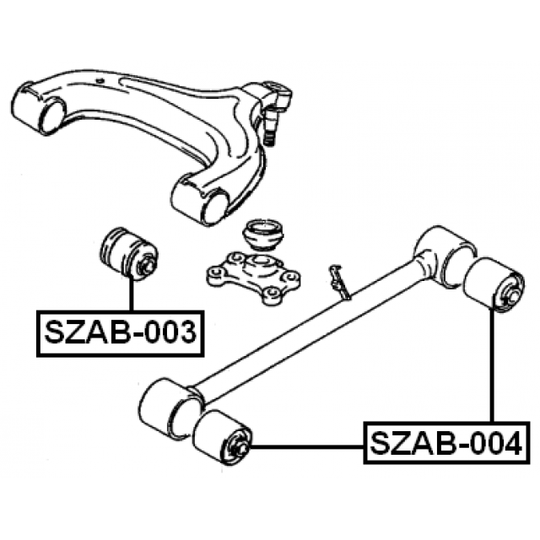 SZAB-003 - Control Arm-/Trailing Arm Bush 