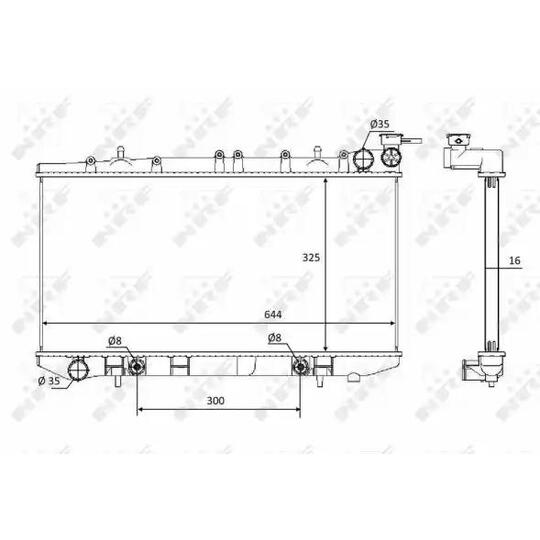 58478 - Radiaator, mootorijahutus 