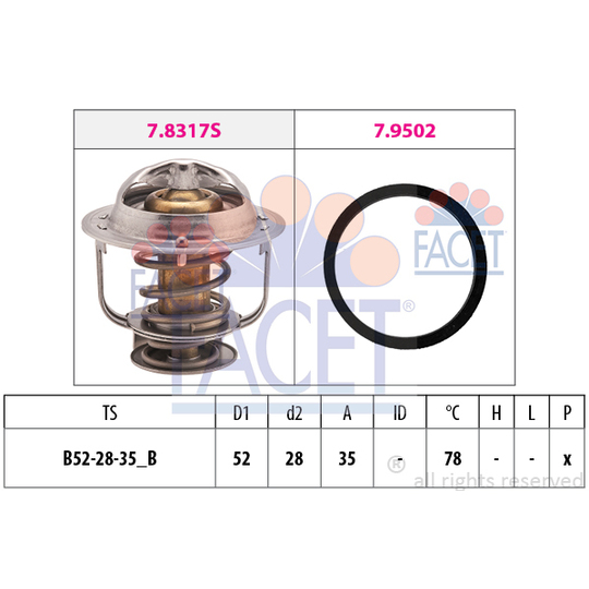 7.8317 - Thermostat, coolant 