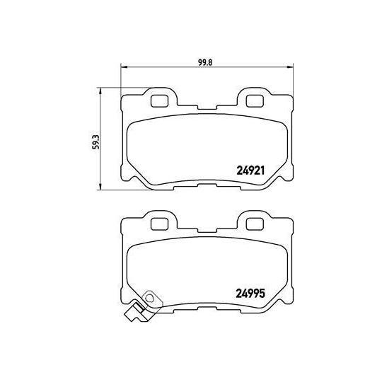 P 56 085 - Brake Pad Set, disc brake 