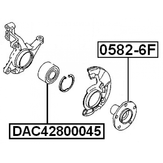 0582-6F - Wheel hub 