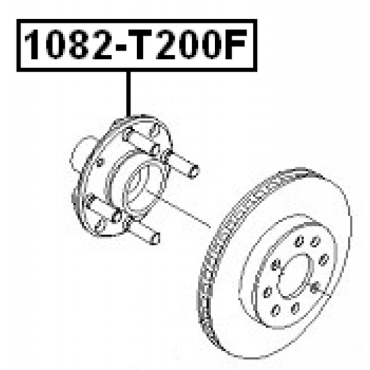 1082-T200F - Wheel hub 