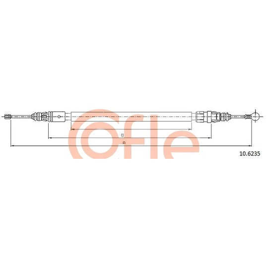 10.6235 - Cable, parking brake 