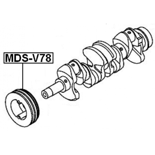 MDS-V78 - Belt Pulley, crankshaft 