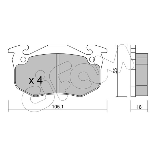 822-036-4 - Brake Pad Set, disc brake 