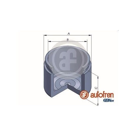 D025421 - Piston, brake caliper 