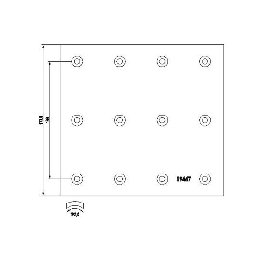 1946703 - Brake Lining Kit, drum brake 