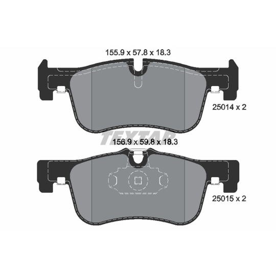 2501401 - Brake Pad Set, disc brake 