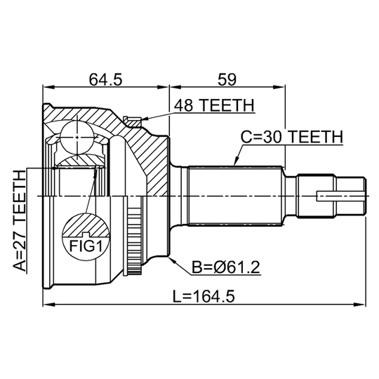 0110-AVV50A48 - Joint, drive shaft 