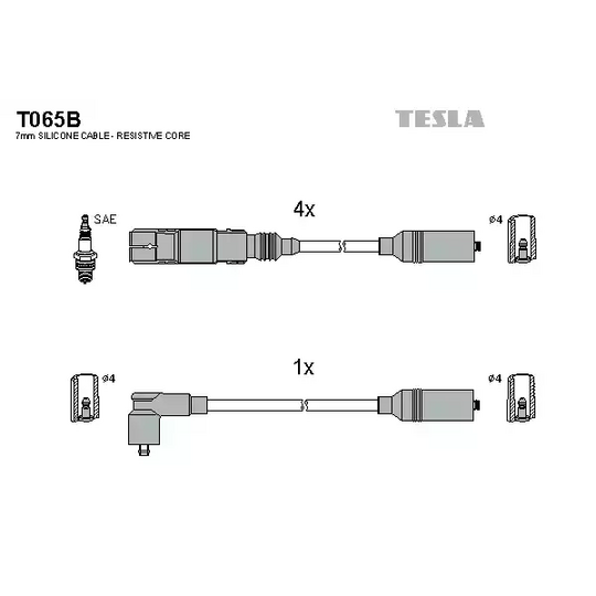 T065B - Sytytysjohtosarja 