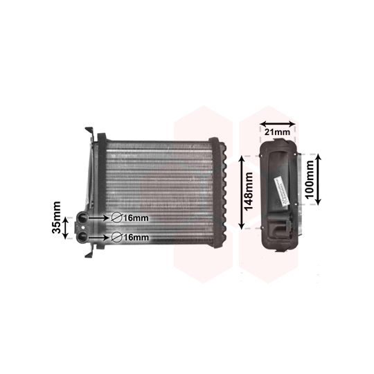 59006085 - Heat Exchanger, interior heating 