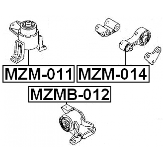MZMB-012 - Moottorin tuki 