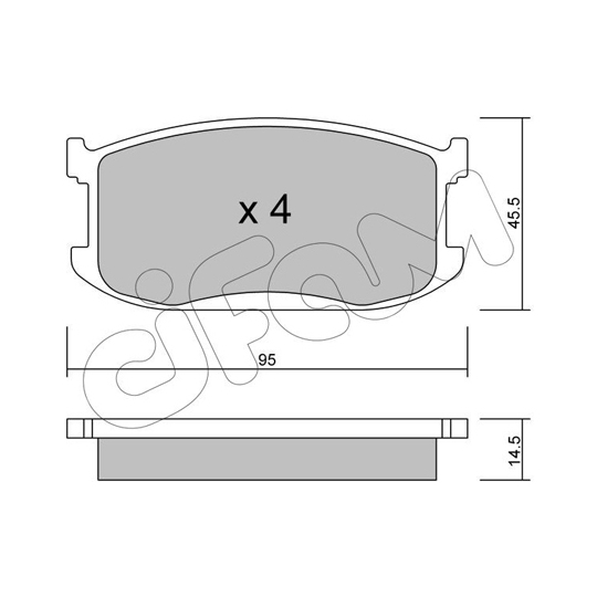 822-467-0 - Brake Pad Set, disc brake 