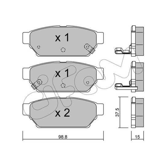 822-396-0 - Brake Pad Set, disc brake 