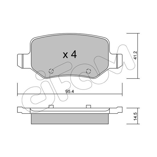 822-565-0 - Brake Pad Set, disc brake 