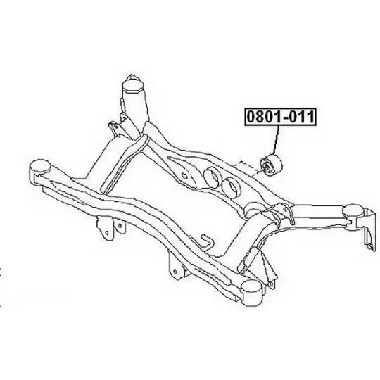 0801-011 - Control Arm-/Trailing Arm Bush 