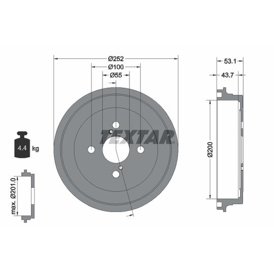 94036100 - Brake Drum 