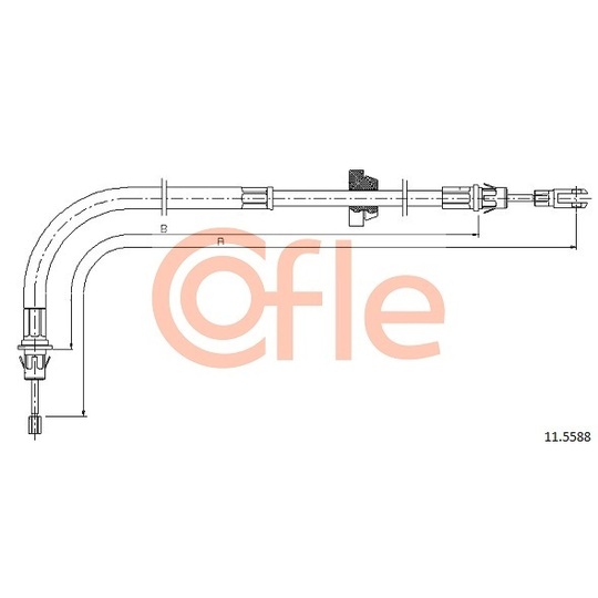 11.5588 - Cable, parking brake 