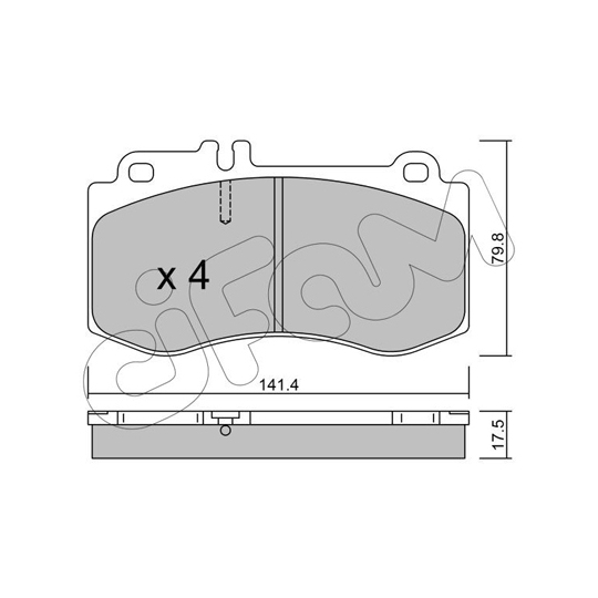 822-827-0 - Brake Pad Set, disc brake 