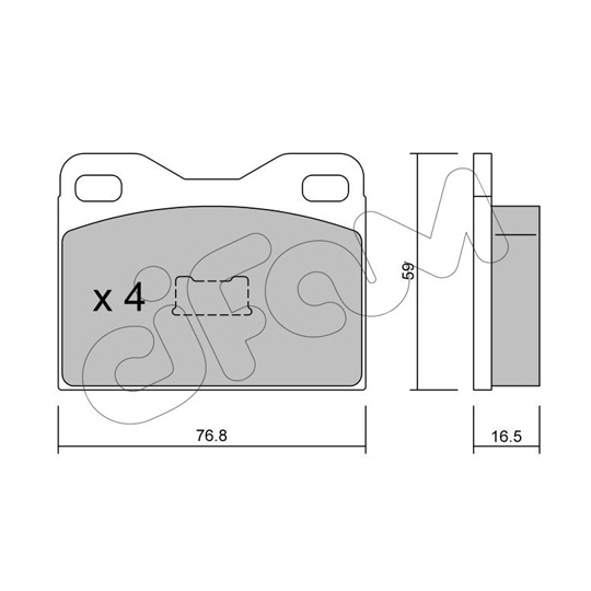 822-015-1 - Brake Pad Set, disc brake 