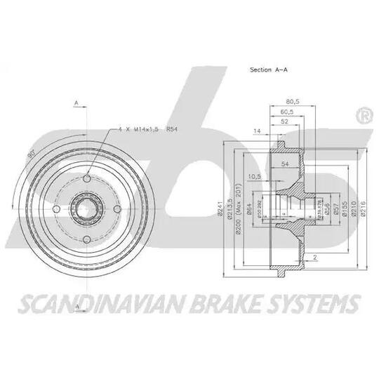 1825254723 - Brake Drum 