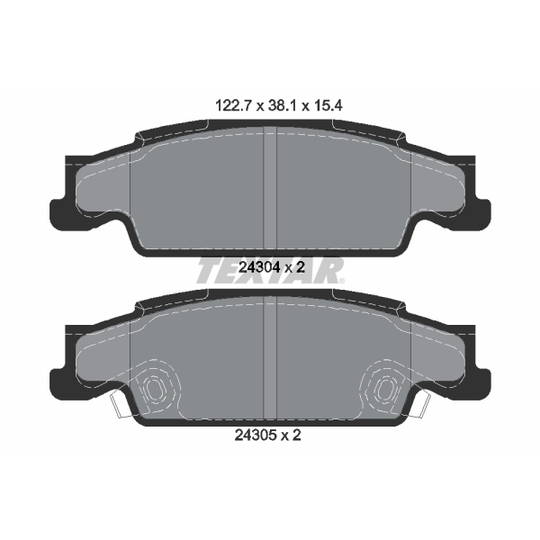 2430401 - Brake Pad Set, disc brake 