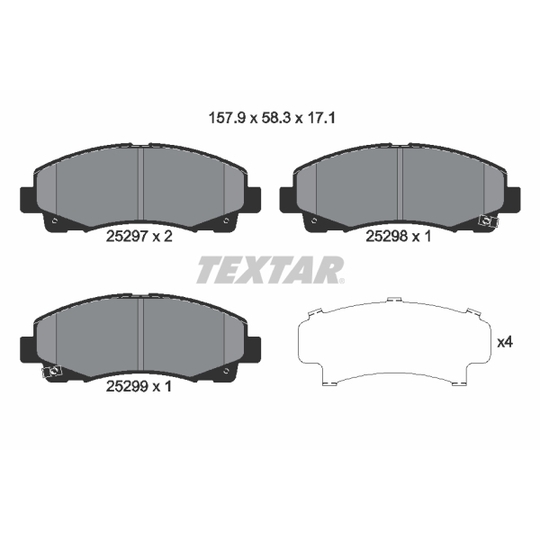 2529701 - Brake Pad Set, disc brake 