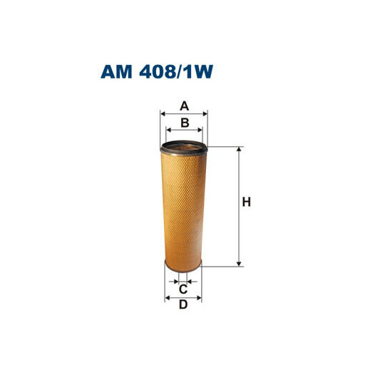 AM 408/1W - Sekundärluftfilter 