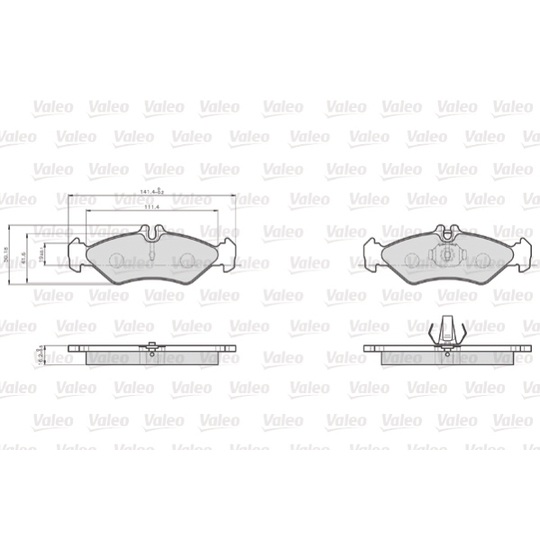 872621 - Brake Pad Set, disc brake 