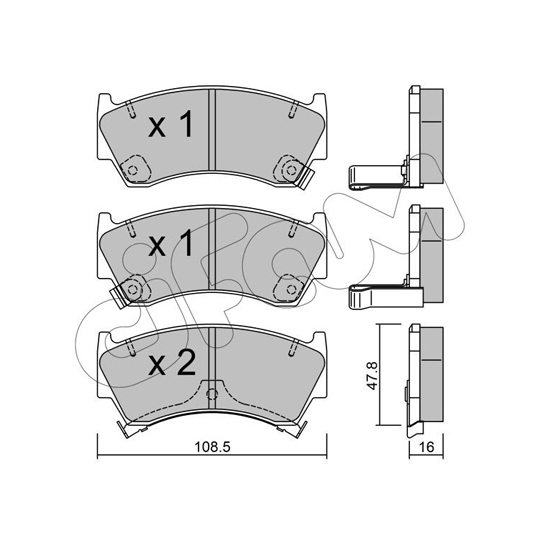 822-278-0 - Brake Pad Set, disc brake 