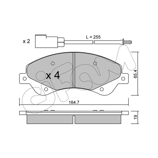 822-679-0 - Brake Pad Set, disc brake 